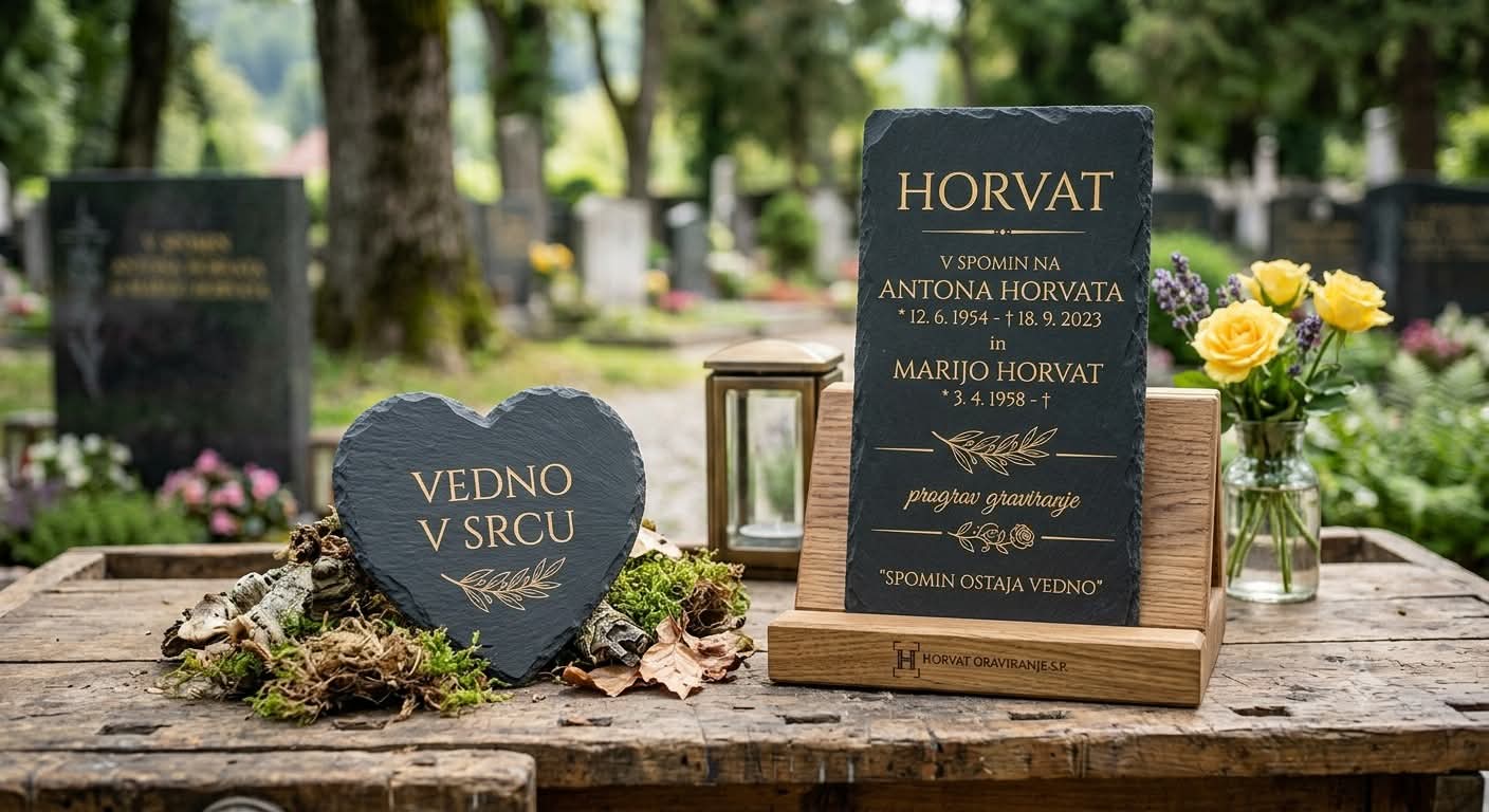 Spominske ploščice iz naravnega skrilavca